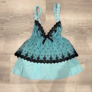 Y2K Lace Babydoll Top